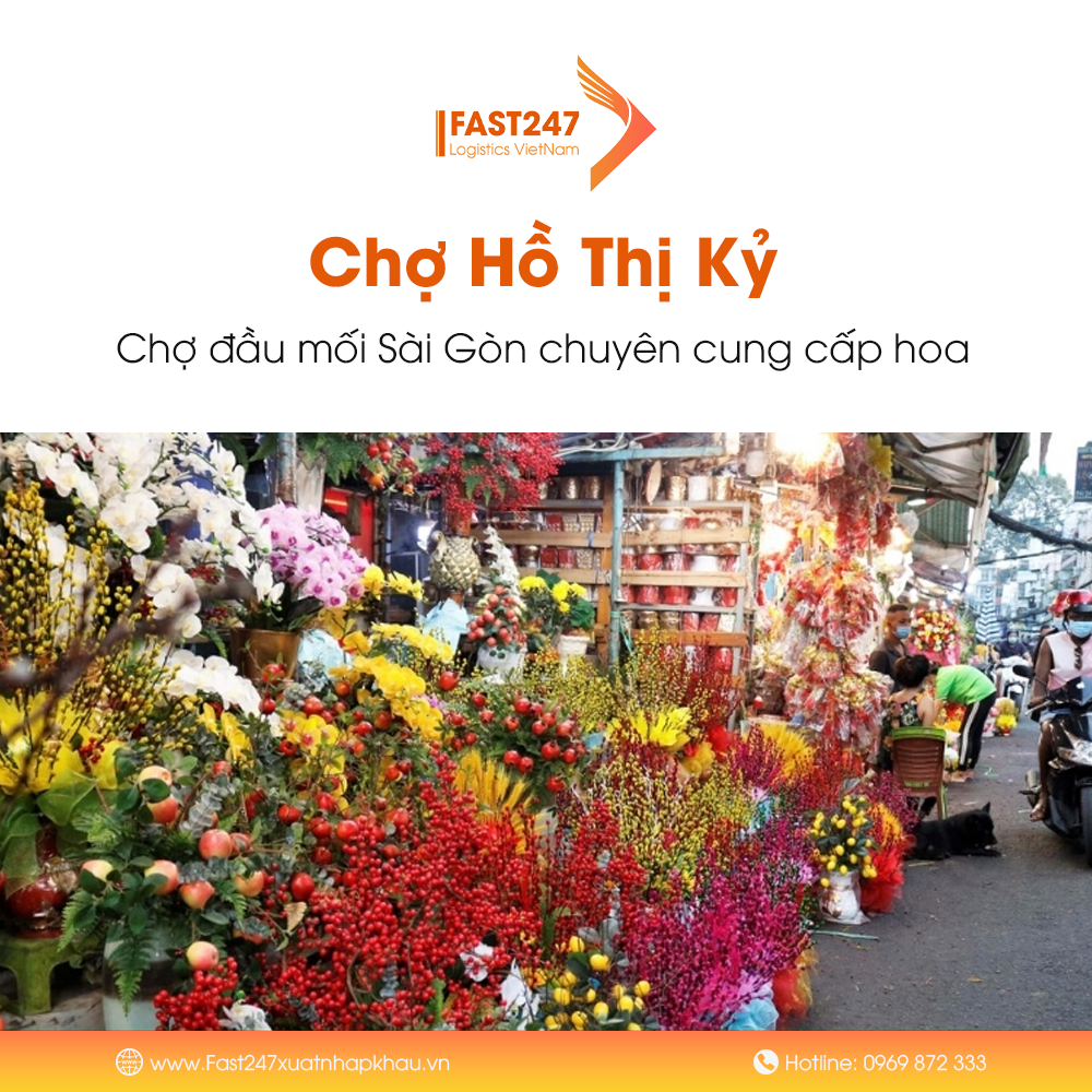 Chợ Hồ Thị Kỷ - Chợ đầu mối Sài Gòn chuyên cung cấp hoa